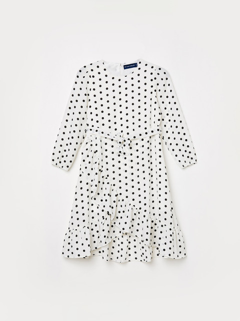 

Fame Forever by Lifestyle Girls White Printed A-Line Dress