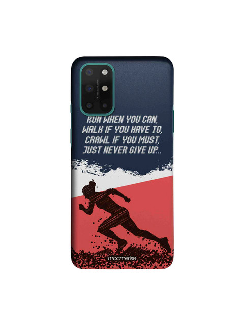 

macmerise Blue & White Running Motivation Sleek OnePlus 8T Back Case