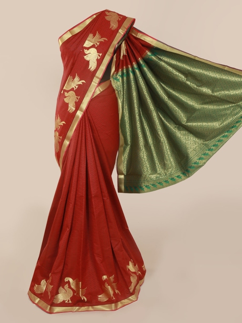 

Pothys Rust Woven Design Art Silk Saree