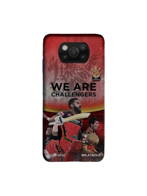 

macmerise Red & Black RCB Rejoice Xiaomi Poco X3 Back Case