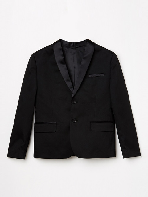 

Fame Forever by Lifestyle Boys Black Solid Single-Breasted Blazer