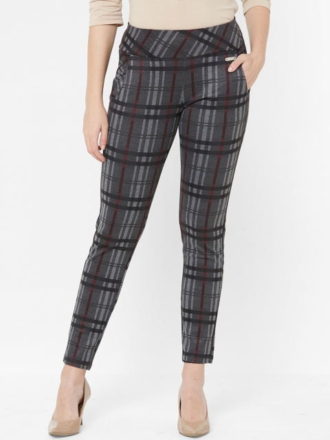

Juliet Women Grey & Black Checked Jeggings