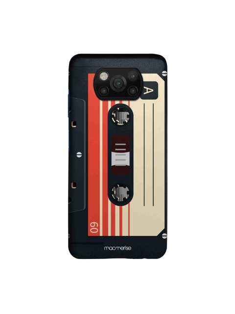 

macmerise Black & Orange Casette Xiaomi Poco X3 Sleek Back Case