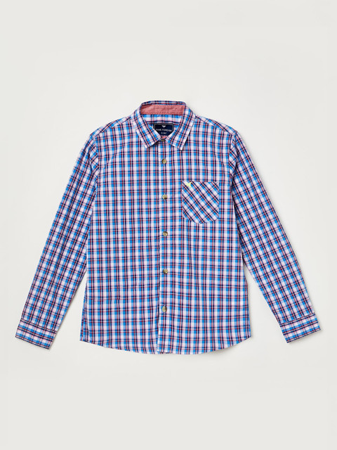 

Fame Forever by Lifestyle Boys Multicoloured & Blue Regular Fit Checked Casual Shirt, Multi