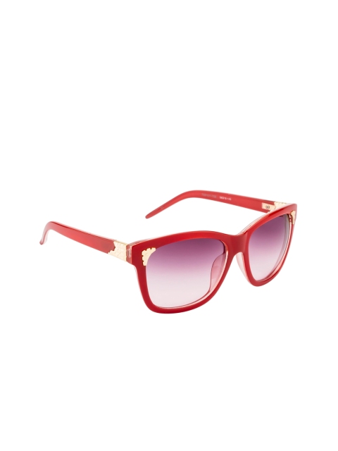 

Ted Smith Women UV Protected Lens Rectangle Sunglasses TS-N1108S_C1, Purple