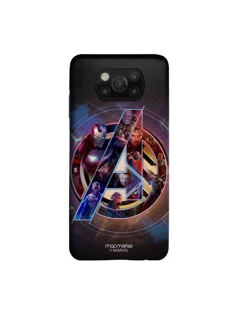 

macmerise Black & Blue Avengers Infinity World Xiaomi Poco X3 Back Cover