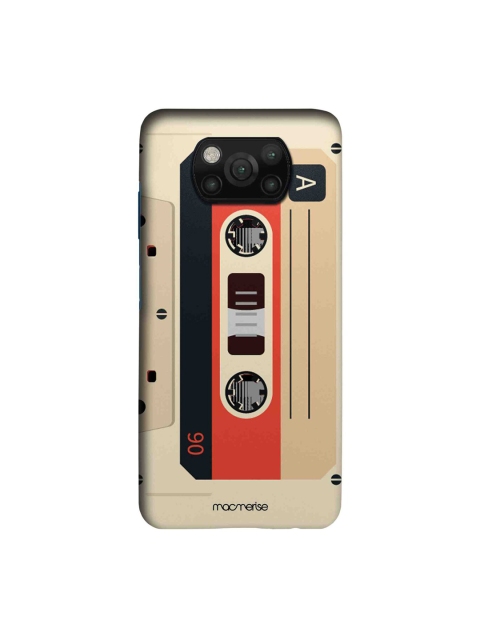 

macmerise Beige & Orange Casette Xiaomi Poco X3 Sleek Back Case