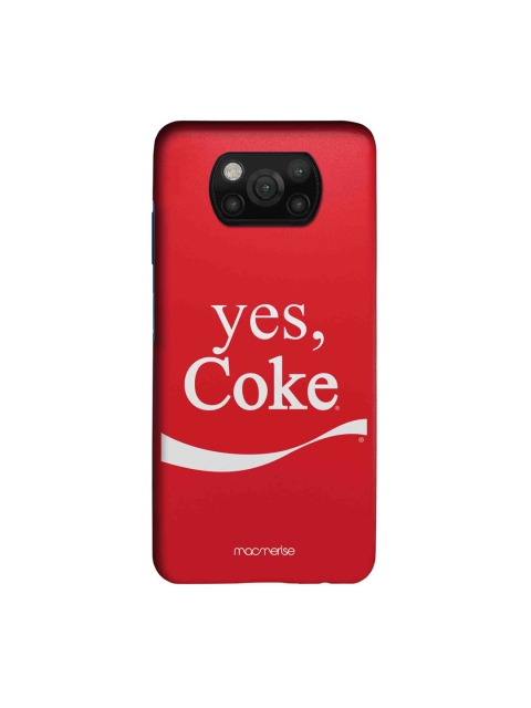 

macmerise Red & White Yes Coke Xiaomi Poco X3 Sleek Back Case