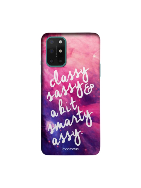 

macmerise Pink & Purple Classy Sassy A Bit Smarty Assy OnePlus 8T Back Case
