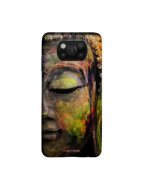 

macmerise Grey & Orange Buddha Art Sleek Xiamoi Poco X3 Back Case