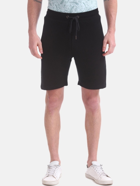 

Colt Men Black Solid Slim Fit Regular Shorts