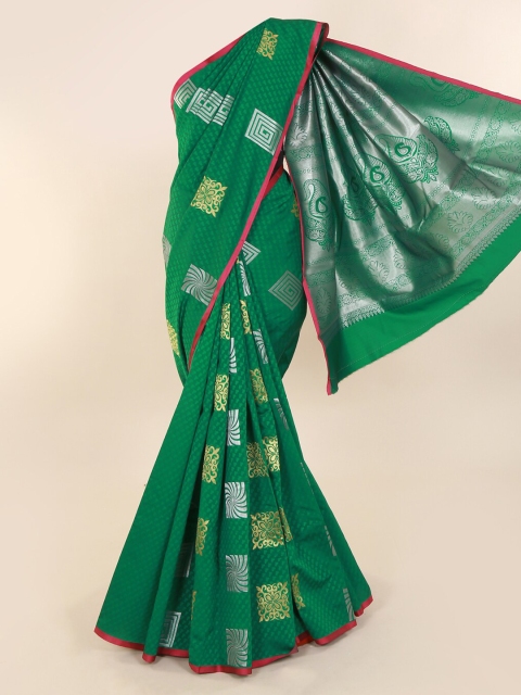 

Pothys Green Woven Design Art Silk Saree