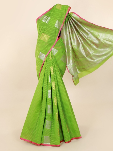 

Pothys Green Printed Art Silk Saree