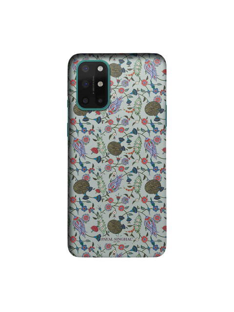 

macmerise White & Pink Payal Singhal Turkish Iznik Sleek Back Case OnePlus 8T