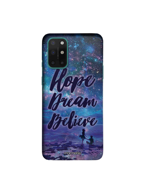 

macmerise Navy Blue & Pink Hope Dream Believe Sleek OnePlus 8T Back Cover