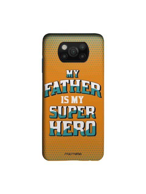 

macmerise Mustard Yellow & White My Father My Super Hero Xiaomi Poco X3 Back Case