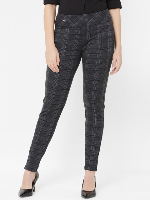 

Juliet Women Grey Checked Treggings