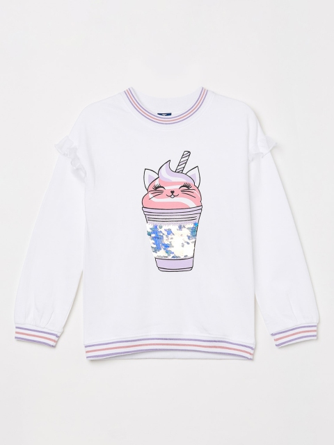 

Fame Forever by Lifestyle Girls White Printed Sweatshirt