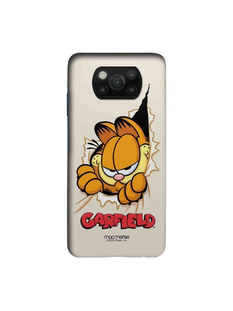 

macmerise Beige & Mustard Brown Heres Garfield Xiaomi Poco X3 Sleek Mobile Case