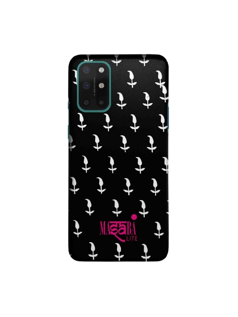 

macmerise Black & White Masaba Leaf Motifs OnePlus 8T Back Case