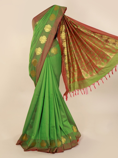 

Pothys Green Woven Design Art Silk Saree