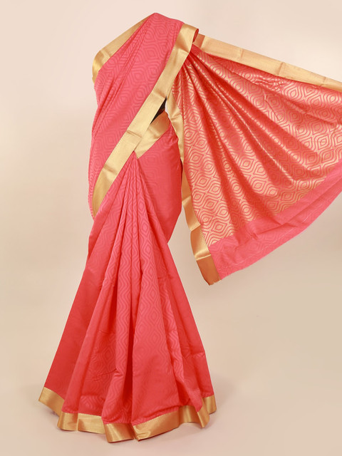 

Pothys Pink Woven Design Art Silk Saree
