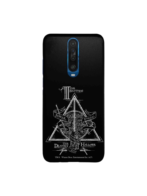

macmerise Black & White The Deathly Hallows Printed Xiaomi Poco X2 Back Case
