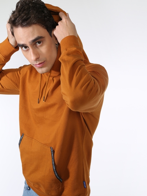 

Blue Saint Men Brown Solid Sweatshirt