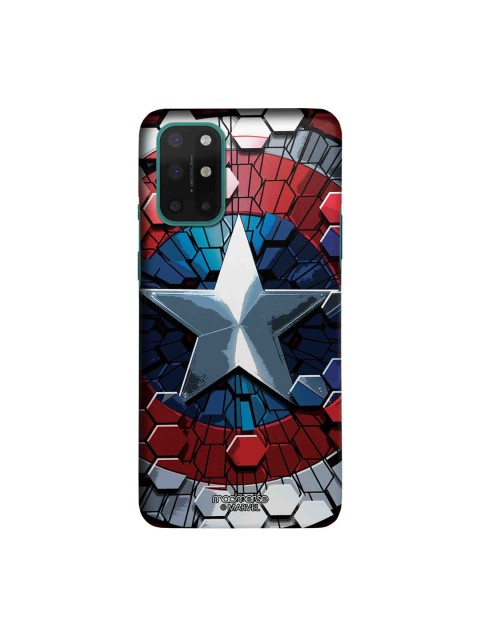 

macmerise Blue & Red Hex Shield OnePlus 8T Back Cover