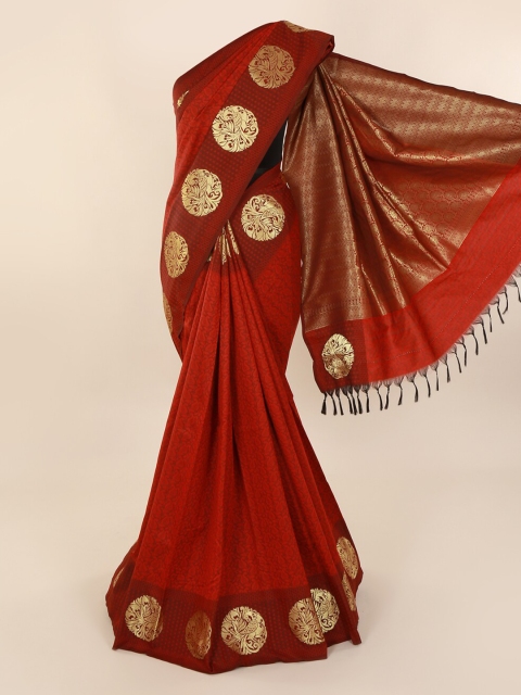 

Pothys Red Printed Art Silk Saree