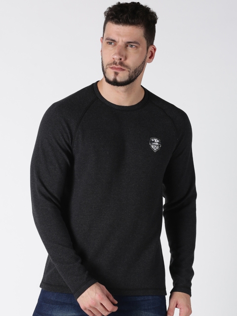 

UrGear Men Black Solid Sweatshirt
