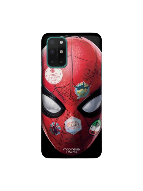 

macmerise Black & Red Spidey Travel Stamps Sleek OnePlus 8T Back Case