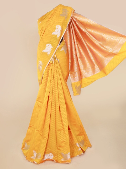 

Pothys Yellow Woven Design Art Silk Saree