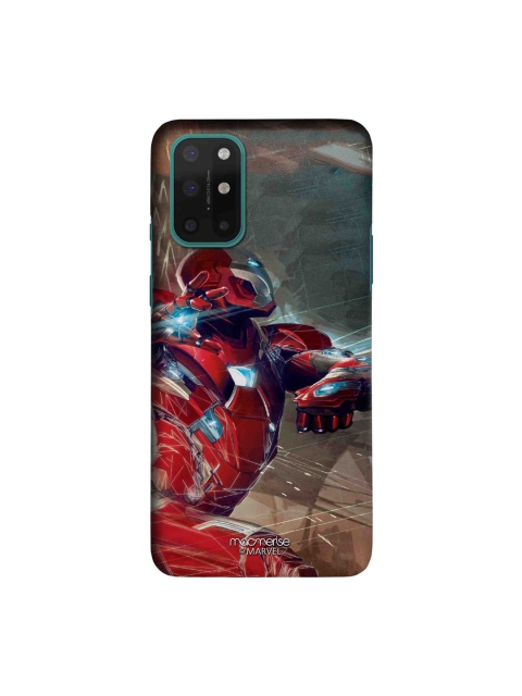 

macmerise Red & Blue Ironman Attack Sleek OnePlus 8T Back Case