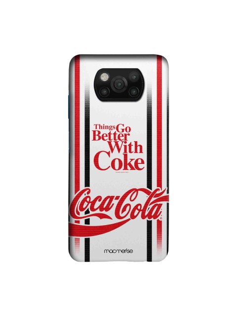 

macmerise White & Red Better With Coke Xiaomi Poco X3 Back Case