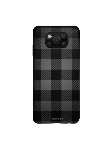 

macmerise Black & Grey Checkmate Xiaomi Poco X3 Back Cover