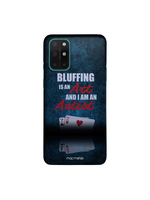 

macmerise Navy Blue & Black Art Of Bluffing OnePlus 8T Back Case