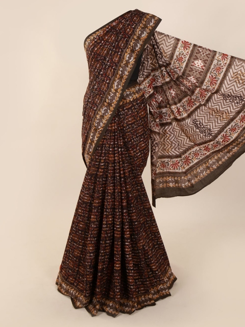 

Pothys Brown Printed Pure Cotton Saree