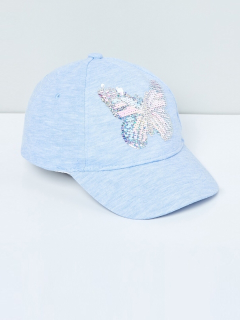 

max Girls Blue Embellished Baseball Cap