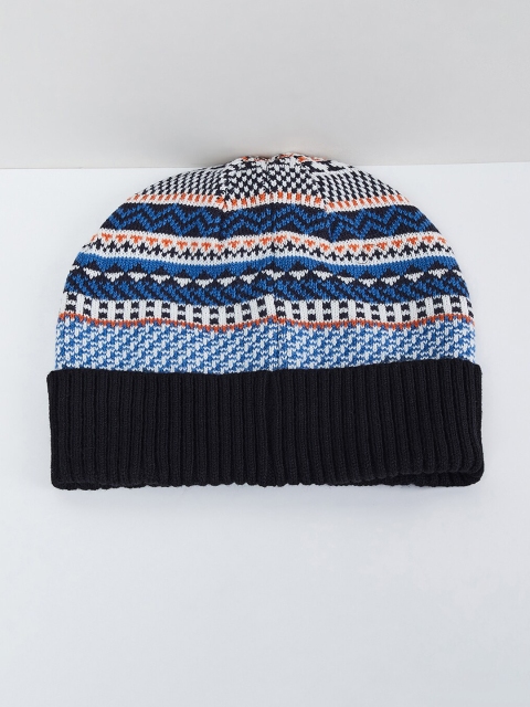 

max Boys Multicoloured Self Design Beanie, Multi