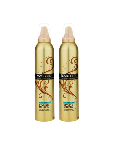 

Nova Unisex Gold Super Firm Mousse, 300ml (Pack of 2)