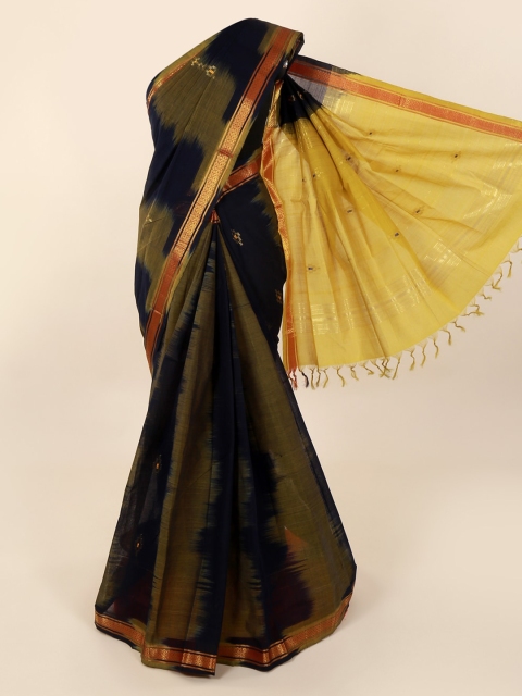 

Pothys Olive Green Woven Design Saree