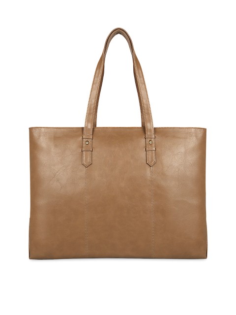 

Toteteca Tan Solid Shoulder Bag
