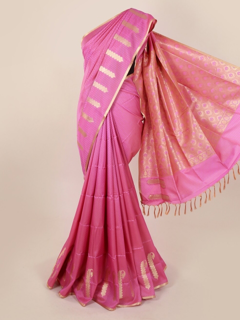 

Pothys Pink Woven Design Art Silk Saree