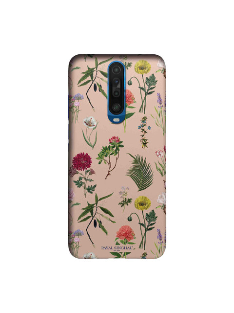 

macmerise Pink & Green Printed Payal Singhal Bageecha Sleek Case for Xiaomi Poco X2