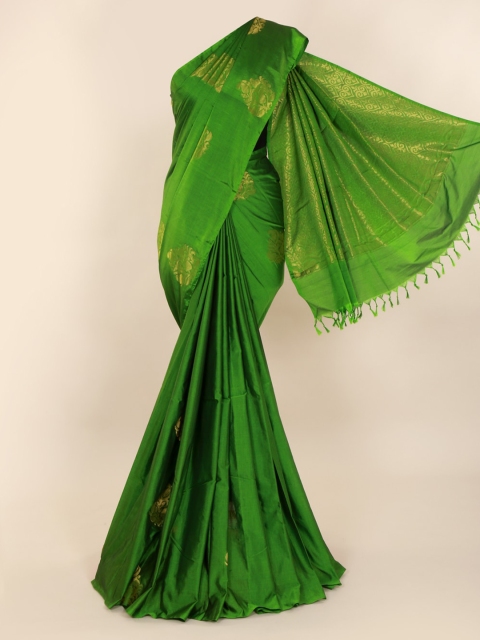 

Pothys Green Woven Design Silk Cotton Saree
