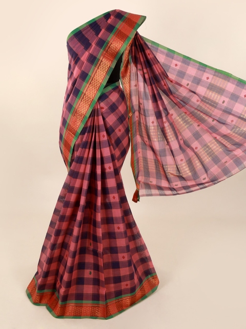 

Pothys Multicoloured Checked Saree, Multi