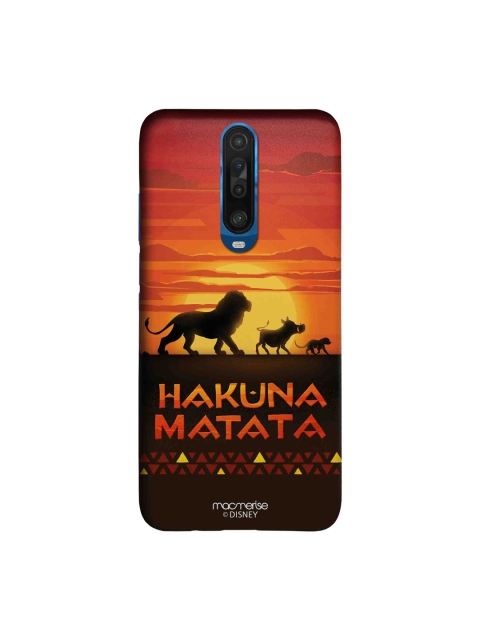 

macmerise Brown & Orange Hakuna Matata Xiaomi Poco X2 Sleek Back Case