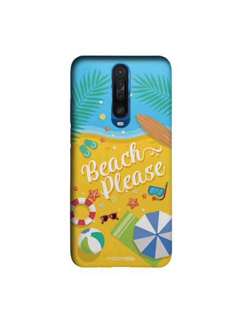 

Macmerise Yellow & Turquoise Blue Beach Please Xiaomi Poco X2 Back Cover