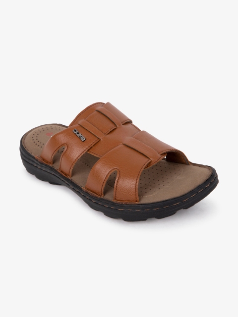 

Duke Men Tan Slip-On Comfort Sandals